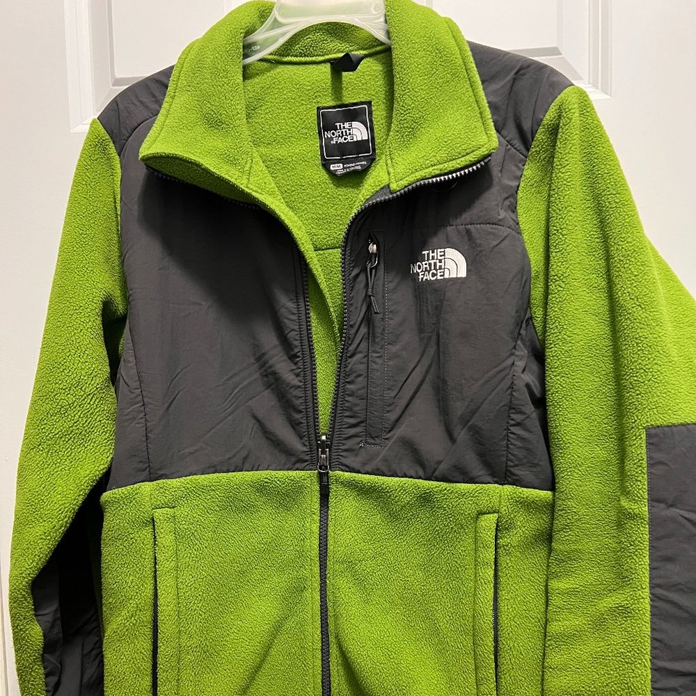The North Face green and gray medium women's fleece jacket